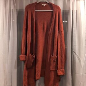 Reborn J rust color cardigan